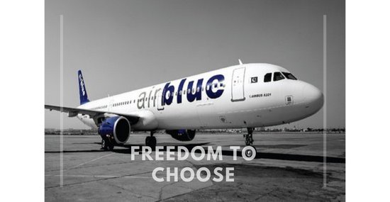 Freedom to choose your ticket price by Airblue
