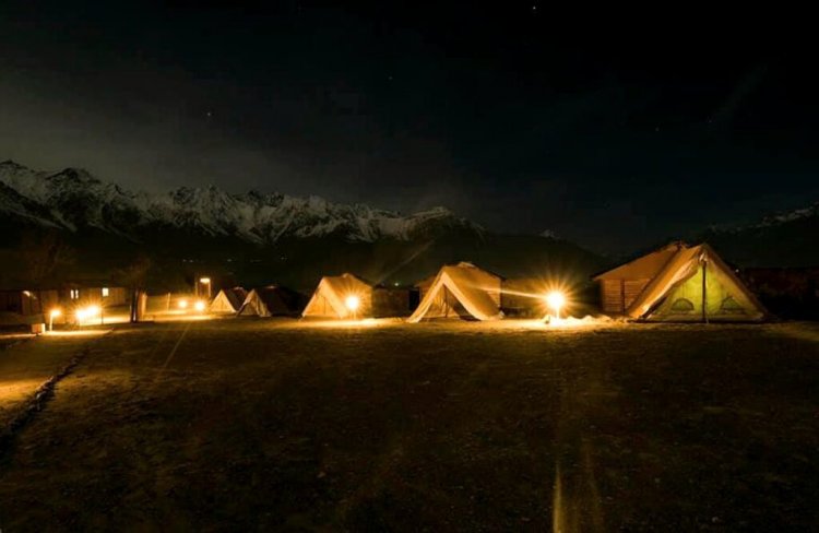 Camping at Katpana Desert